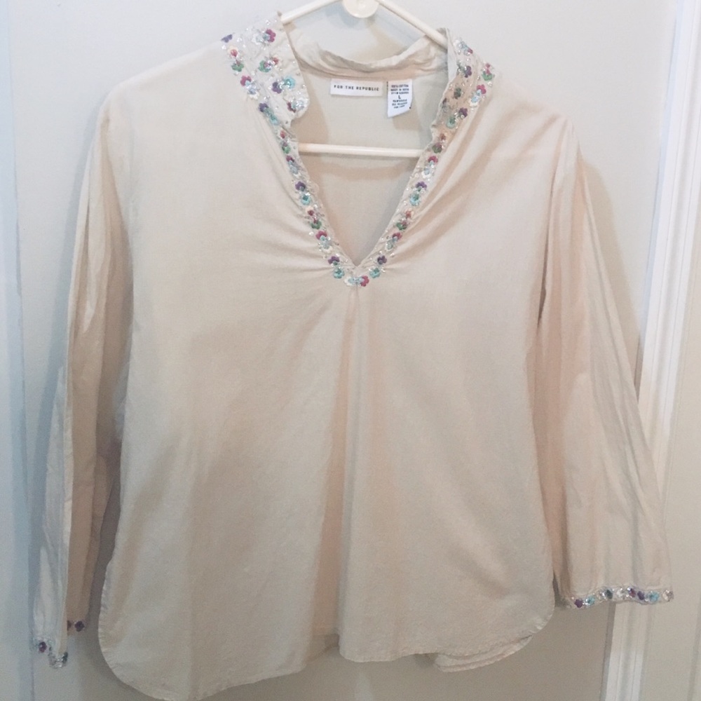 Embroidered Cotton Blouse